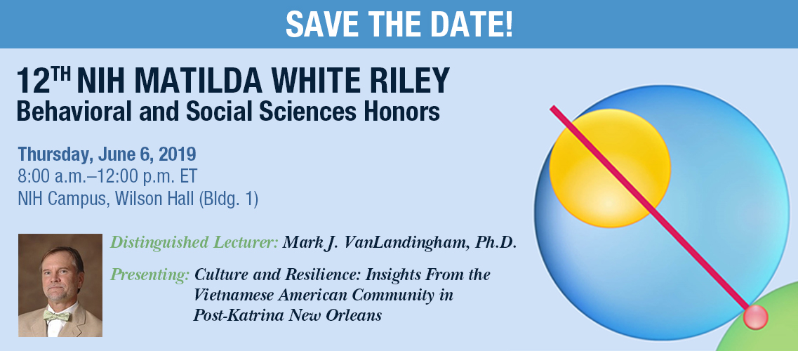 Banner image for the 12th annual NIH Matilda White Riley Honors conference