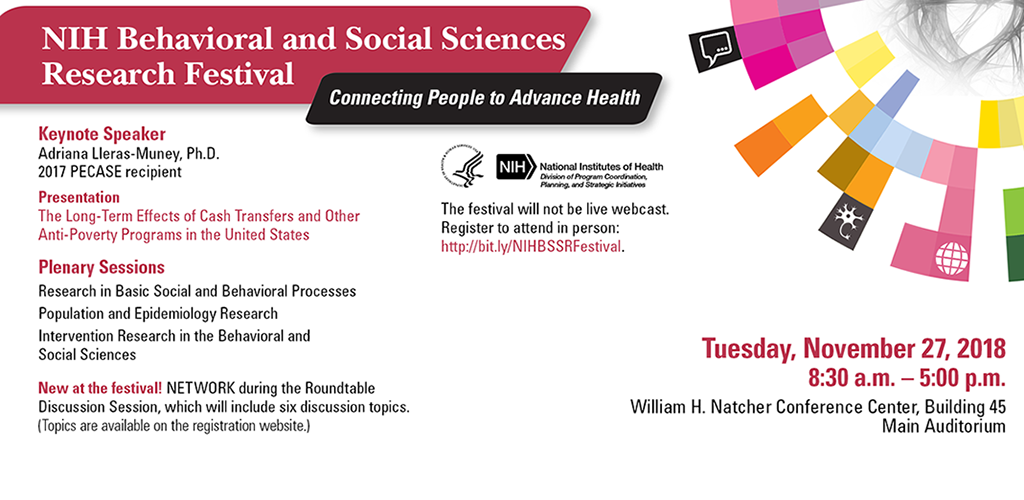 NIH Behavioral and Social Sciences Research Festival: Registration is open