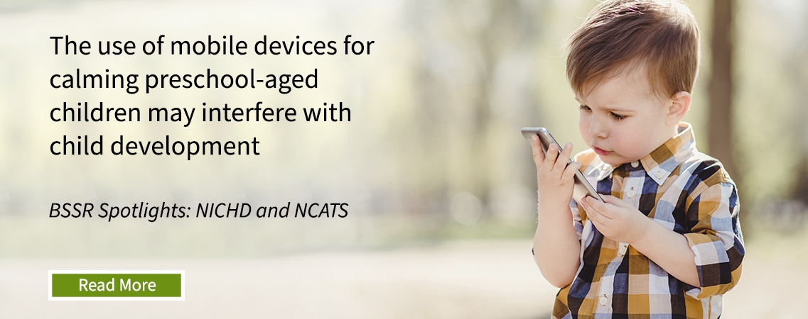 The use of mobile devices for calming preschool-aged children may interfere with child development