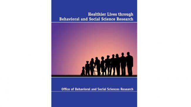 OBSSR poster, which says, “Healthier Lives through Behavioral and Social Science Research” 