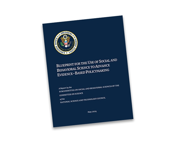 Cover of the Blueprint for the Use of Social and Behavioral Science to Advance Evidence-Based Policymaking.